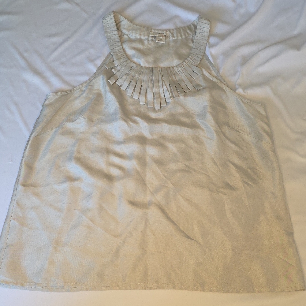 J. Crew Cream Sleeveless Blouse